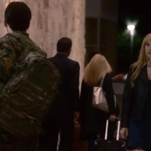 Airport Travelers Kid in Revolution Right between Billy Burke and the Policeman