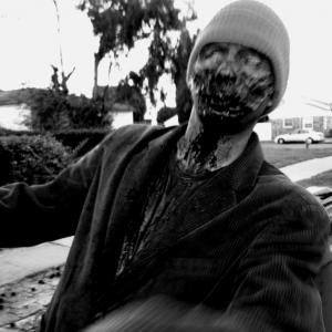 Alan Maxson on set of Homeless Zombie Attacks!