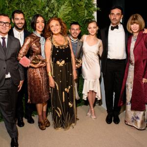 Still of Diane von Fürstenberg, Amanda Seyfried, Anna Wintour, Steven Kolb, Aurora James, Rio Uribe and Jonathan Simkhai in The Fashion Fund (2014)