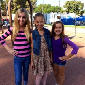 On set of American Girl Commerical