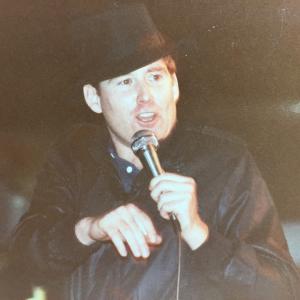 Teddy Bergeron doing an impression of Frank Sinatra at Tropworld in Atlantic City September 24, 1990