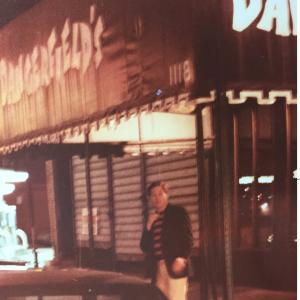 Teddy Bergeron at Dangerfields Outside doing an impression of Dangerfield after doing an impersonation of him inside July 12 1984