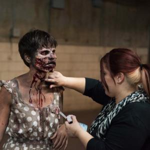 On set touch ups, for TIFF's 2015 Midnight Madness Volunteer Trailer. In collaboration with Carlos Henriques, The Butcher Shop.