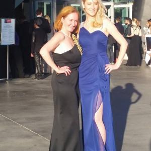 Rachel Daigh and Janine Janicelli at the 57th Annual Grammy Awards