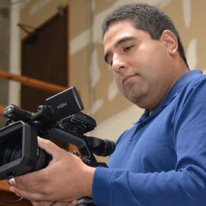 Jesus Castro Martinez Filming in Los Angeles for Boldly Go Productions January 2012