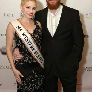 Mrs. US of A Globe Pageant 2015 with filmmaker, Canyon Prince.
