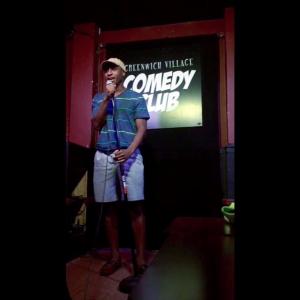 Yung Nef performing at the Greenwich Village Comedy Club, 2015.