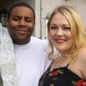 With Keenan Thompson - on set of Johnny B. Homeless