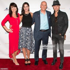 Candice Barley Joey Lawrence Johnny Remo and Terri Minton at Saved by Grace premier