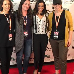 Hannah Schollhammer Meredith Burke Candice Barley and Courtney Ware at Sunny in the Dark premier