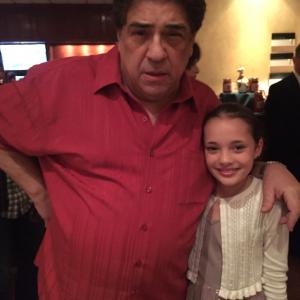 Actor Vincent Pastore of The Sopranos with actress Manda Madsen