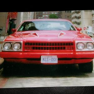 TV Movie Terry The Terry Fox Story 1974 Plymouth Road Runner picture car down town Toronto Ontario June 19 2005