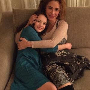 Actress Manda Madsen with Actress Claudia Wells from Back to the Future