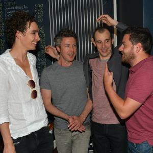 Robert Sheehan, Aidan Gillen, Tom Vaughan-Lawlor and Laurence Kinlan at the event Howie the Rookie