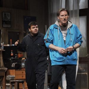 Still of Laurence Kinlan and Adrian Dunbar in The Night Alive 2015