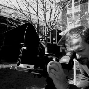 Documentary Filmmaker John Ondo working on location of his OVC Emmy Award winning film Echoes of Gomer School