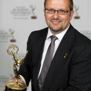 Filmmaker John Ondo winner of a 2014 OVC NATAS Emmy of his Documentary Echoes of Gomer School