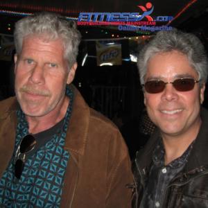 Ron Perlman at the Rainbow Bar & Grill in Hollywood. He was the actor who starred in HellBoy! http://www.imdb.com/name/nm0000579/  with Ron Perlman.