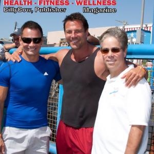 Christian Boeving and BillyBow Aguirre at Muscle Beach Labor Day Show 2011