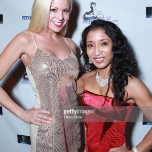 Anne McDaniels and Kat Aguirre attend the FitnessXcom Magazine Launch Party on January 29 2011 in Los Angeles California