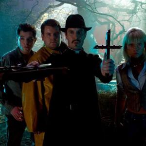 Still of Paul McGann, James Corden, Mathew Horne and MyAnna Buring in Lesbian Vampire Killers (2009)