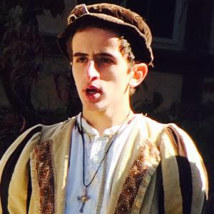 steven Fearing at stronghold ren Faire with the madrigal choir