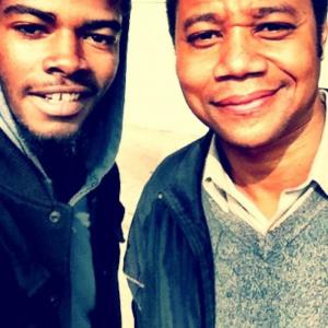 On set of Life Of A King with Cuba Gooding Jr
