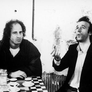 Still of Roberto Benigni and Steven Wright in Coffee and Cigarettes (2003)
