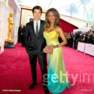 WhoSay presents the 88th Annual Academy Awards. Welcome to the red carpet! The night the stars come out to shine together in support of one another. Patrick Dempsey makes time to say hello and take a photo with mutual friend Lisa Christiansen.