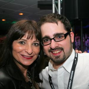 Joshua Jamieson with Jeanne Beker at the 2010 Junos Warner Music After Party