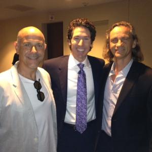 Joel Osteen with the Director and Executive Producer of 