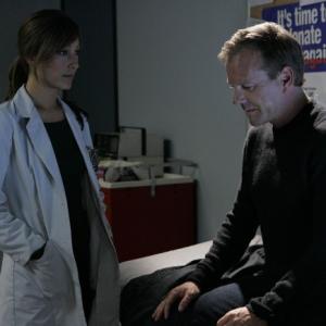 Still of Kiefer Sutherland and Christina Chang in 24 2001