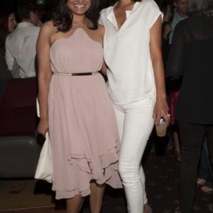 Actors Judy Reyes and Christina Chang attend the Los Angeles Premiere of 'La Golda' at The Crest on June 21, 2014 in Los Angeles, California. (Photo by Michael Bezjian/WireImage)