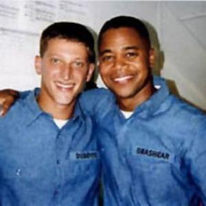 Josh Feinman and Cuba Gooding Jr after a day on the set of Men of Honor