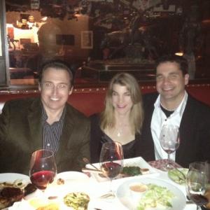 Troy Jensen, CEO of nxVenture Capital, with two clients at NYC's famous 21 Club (pictured far left). Both Michelle Perrone, a lifestyle & fitness coach, and Croix Sather, a motivational speaker, had appeared on NBC's The Today Show earlier.