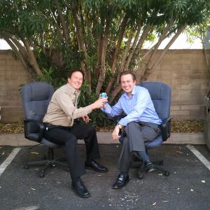 This is how nxVenture Capitals CEO Troy Jensen closes deals  in the parking lot over a beer! Jensen pictured on the right had just closed a major solar project financing deal with a Scottsdale AZ based solar installation company